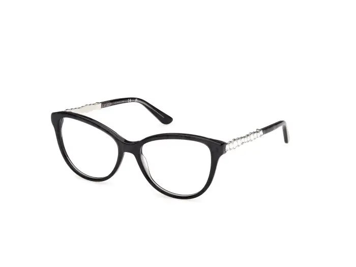 Guess by Marciano Donna GM50060 5 Montature da vista Acetato Nero Cat Eye Normale