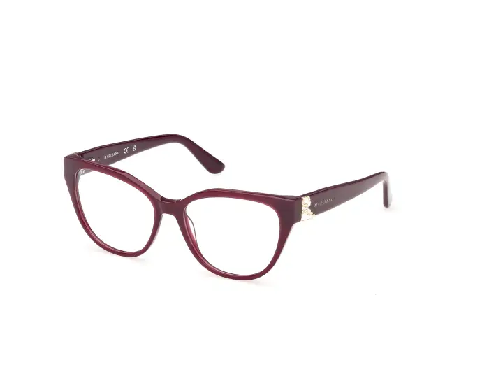 Guess by Marciano Donna GM50061 71 Montature da vista Acetato Bordeaux Cat Eye Normale