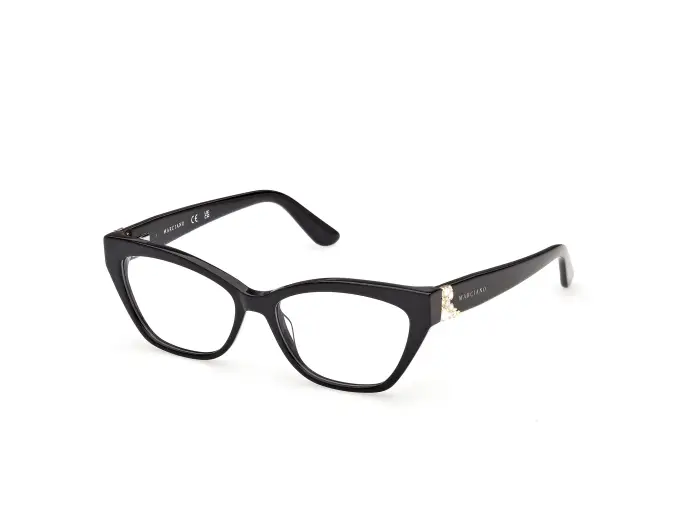 Guess by Marciano Donna GM50062 1 Montature da vista Acetato Nero Cat Eye Normale