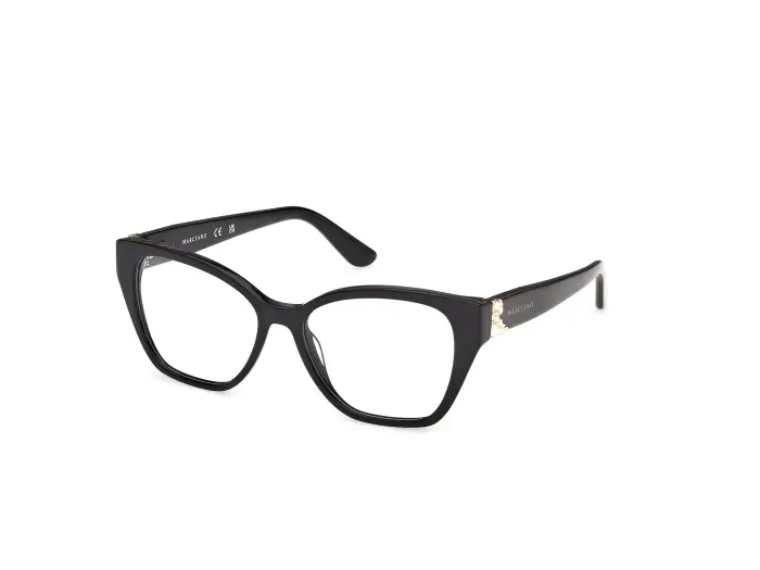 Guess by Marciano Donna GM50063 1 Montature da vista Acetato Nero Cat Eye Normale
