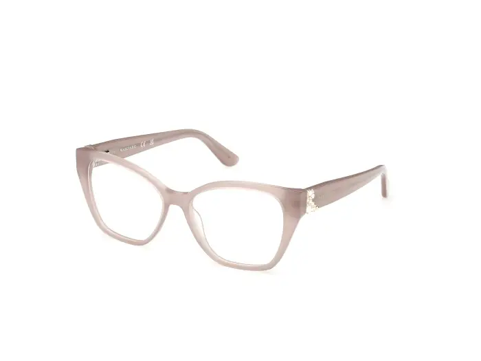 Guess by Marciano Donna GM50063 59 Montature da vista Acetato Beige Cat Eye Normale