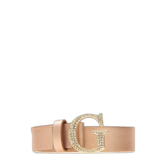 Guess Cintura da ragazza Logo Ornée De Strass Doré