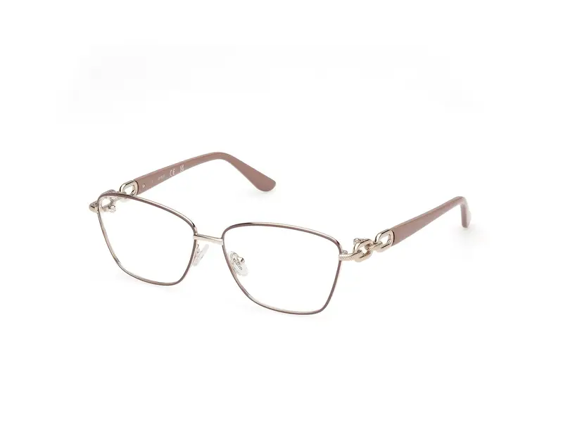 Guess Donna GU50179 058 Montature da vista Metallo Beige Squadrata Normale