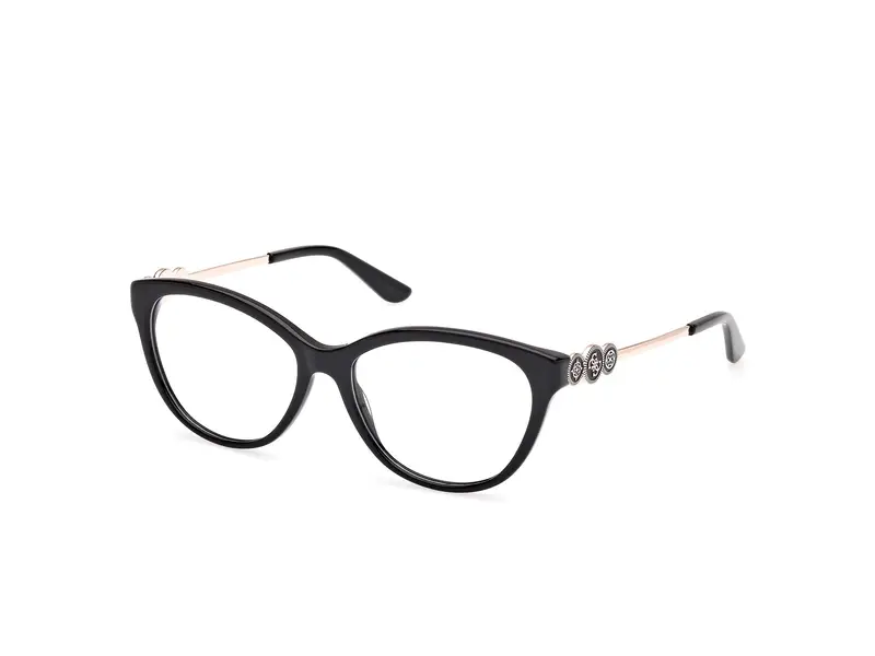 Guess Donna GU50230 1 Montature da vista Acetato Nero Cat Eye Normale