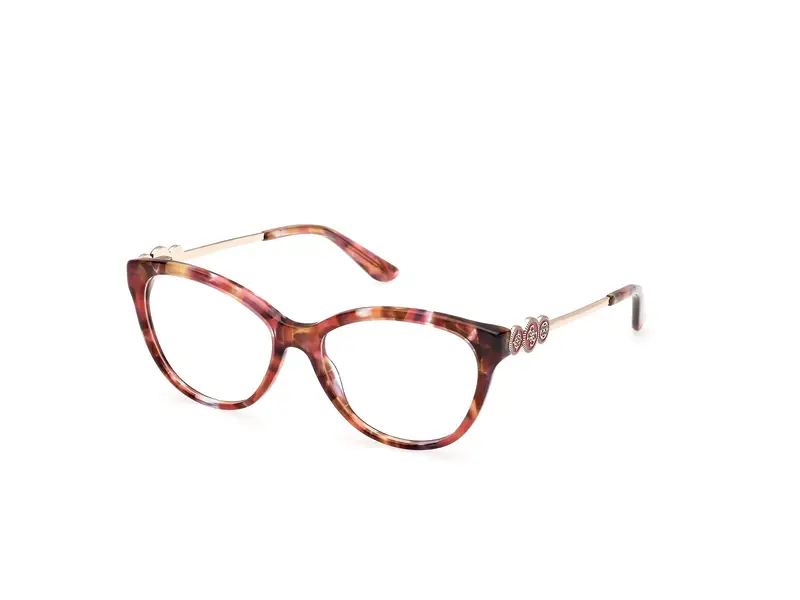 Guess Donna GU50230 68 Montature da vista Acetato Rosso Cat Eye Normale