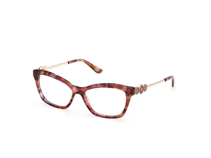 Guess Donna GU50231 68 Montature da vista Acetato Rosso Squadrata Normale