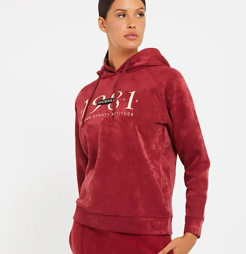 Guess Felpa Donna Autunno/inverno | Soreca Shop Online Napoli Rosso (g5b7)