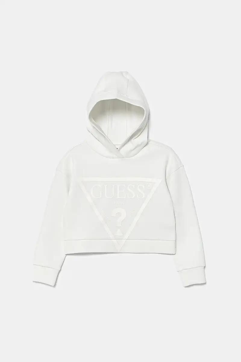 Guess felpa per bambini con cappuccio Bianco
