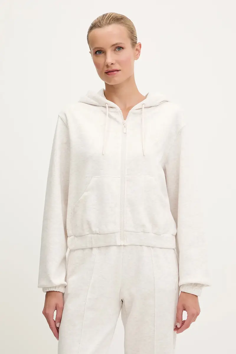 Guess felpa ROBERTA donna colore nero con cappuccio con applicazione V5RQ20 KC3D2 Grigio