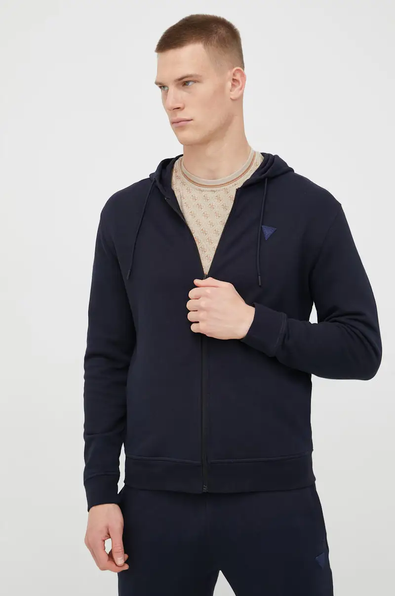 Guess felpa uomo con cappuccio Blu navy