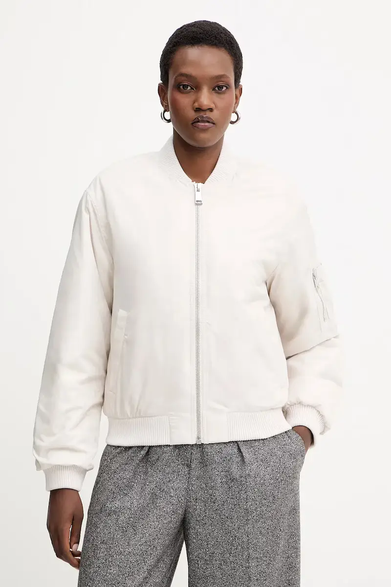 Guess giacca bomber PHILOMENE colore beige W5YL08 WHDK2