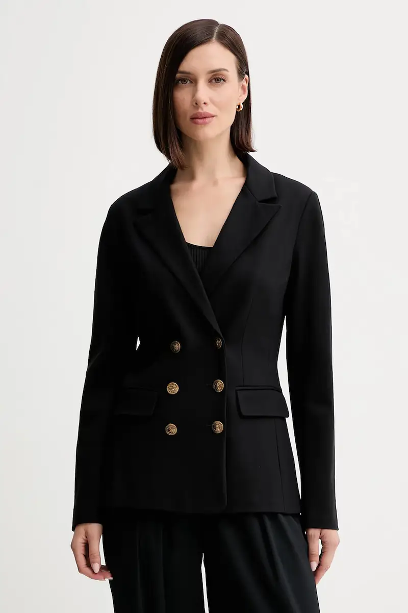 Guess giacca MAELICE colore nero W5YN39 KCMU2