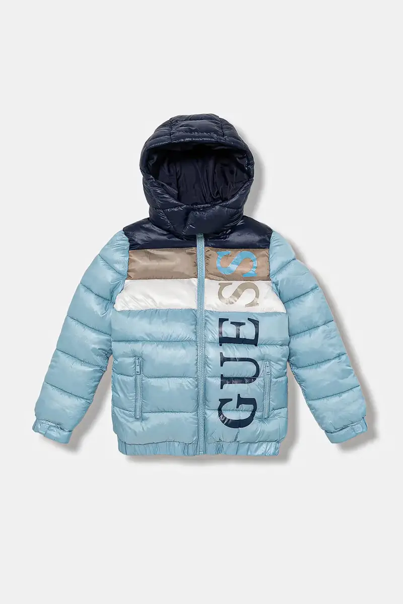 Guess giacca per bambini colore blu L5BL09 WEGY0