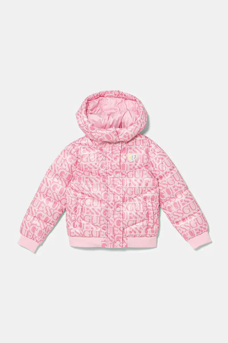 Guess giacca per bambini colore rosa K5YL02 WEGY0