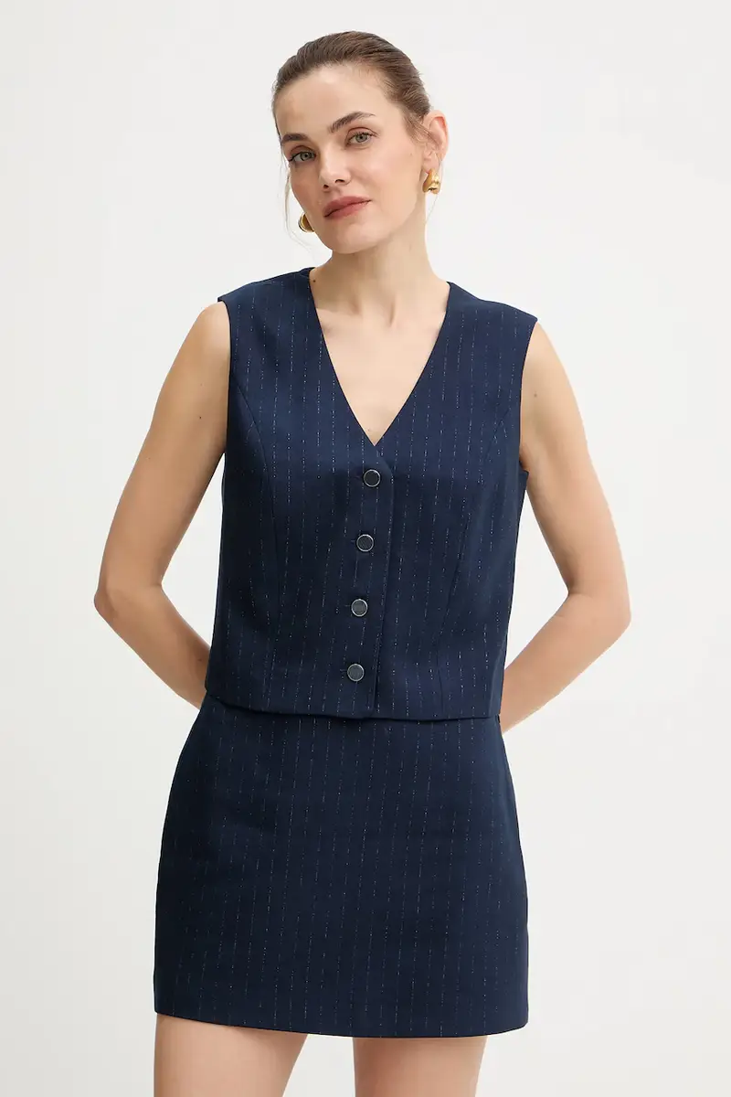 Guess gilet ZANITA colore blu navy W5BH52 W2422