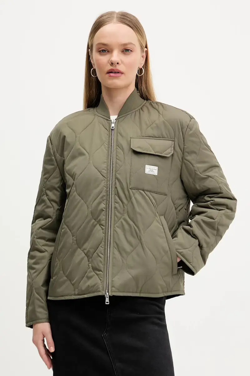 Guess Jeans giacca colore verde W5YL26 WHG02