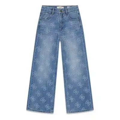 Jeans rigido ragazza Guess 90S Tencel Bleu