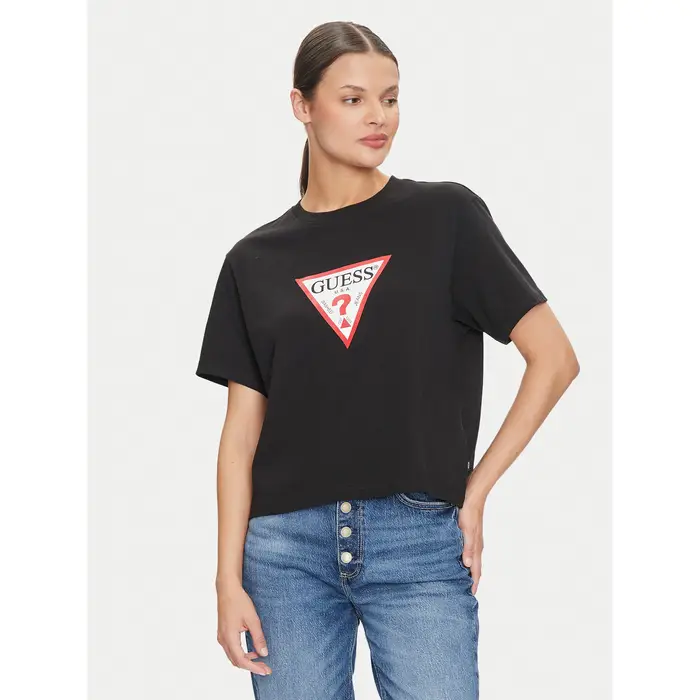 T-shirt W4YI73 K8HM0 Nero Regular Fit