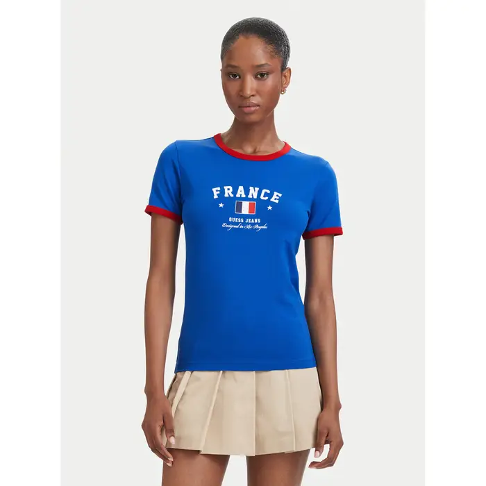 Guess Jeans T-shirt W6YI16 K3995 Blu Slim Fit