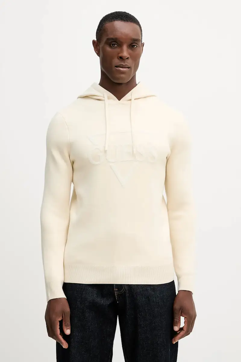 Guess maglione JOBY uomo colore beige M5BR18 Z0470