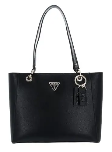 GUESS Noelle Noel Tote, Borsa Donna, Black, Unica
