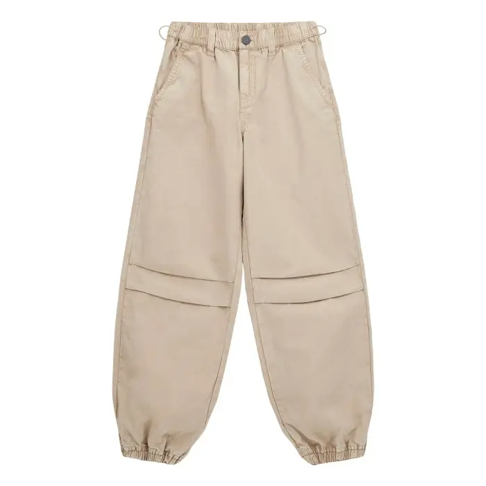 Pantaloni cargo in popeline tinta bambino Guess Parachute Beige