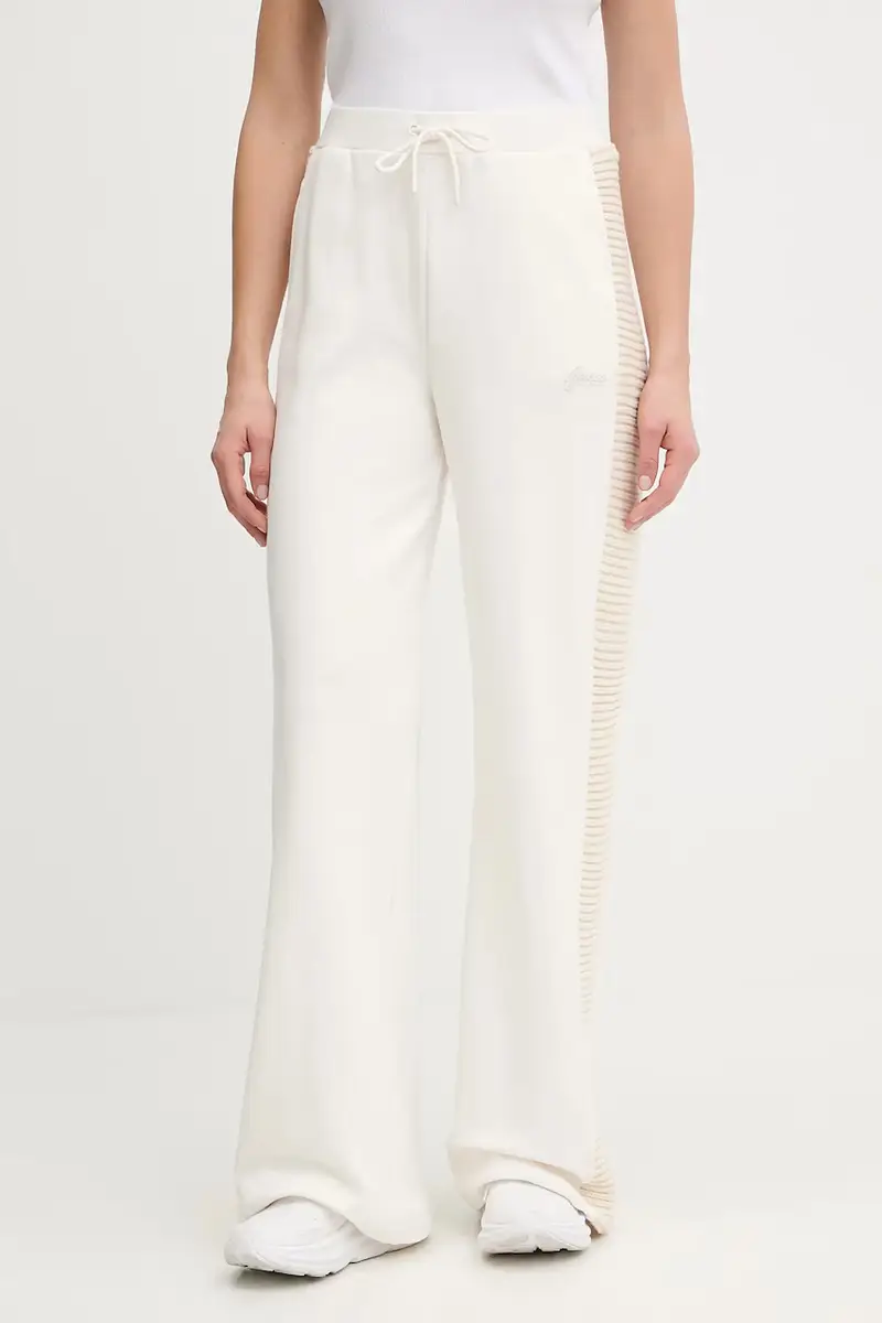 Guess pantaloni tuta DORA donna colore beige V5BB11 K1981