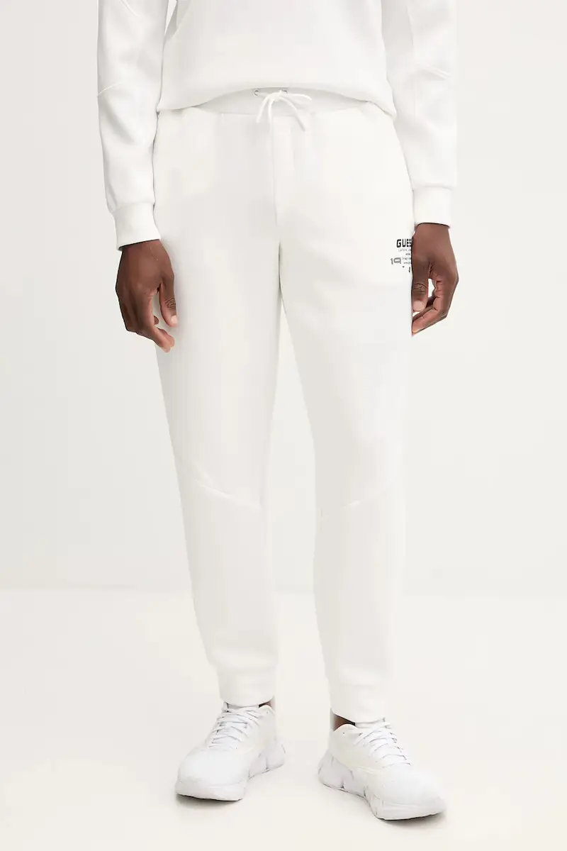 Guess pantaloni tuta RYOTA uomo colore bianco Z5BB00 KCNS2