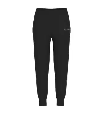 Guess per donna W6RB45KBYE2 Nuovi pantaloni neri Victoire, Nero, Casual, Poliestere