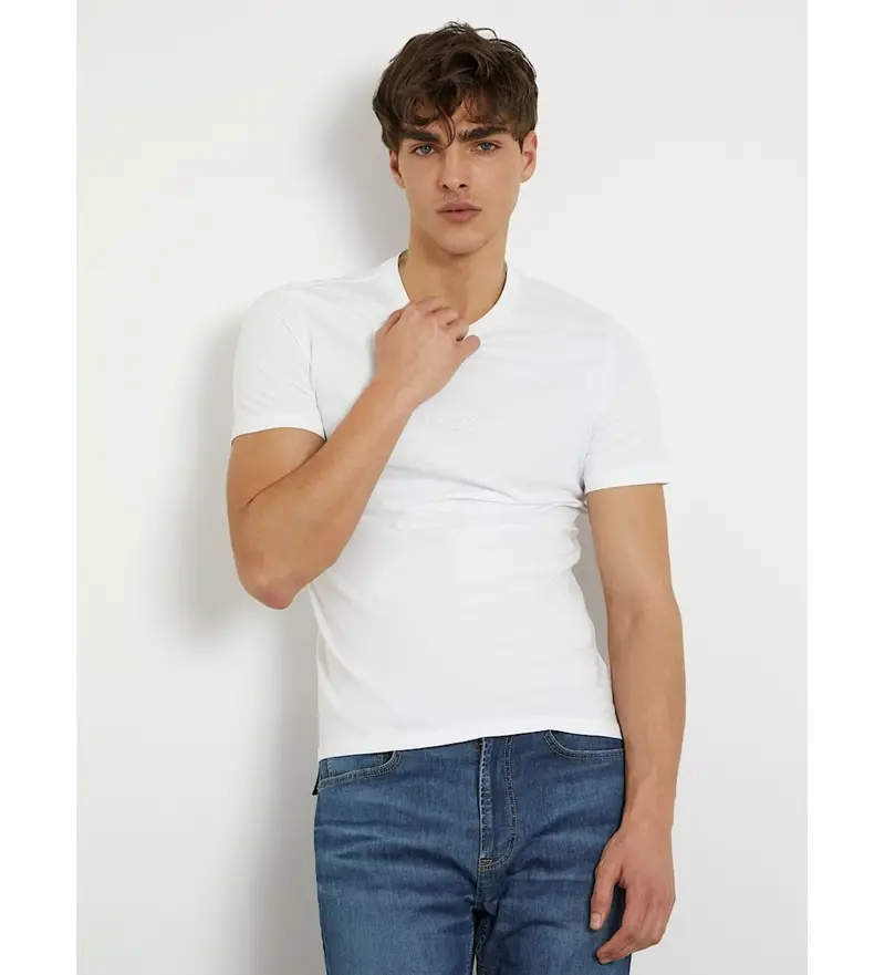 Guess T-shirt Uomo Bianco 4135176