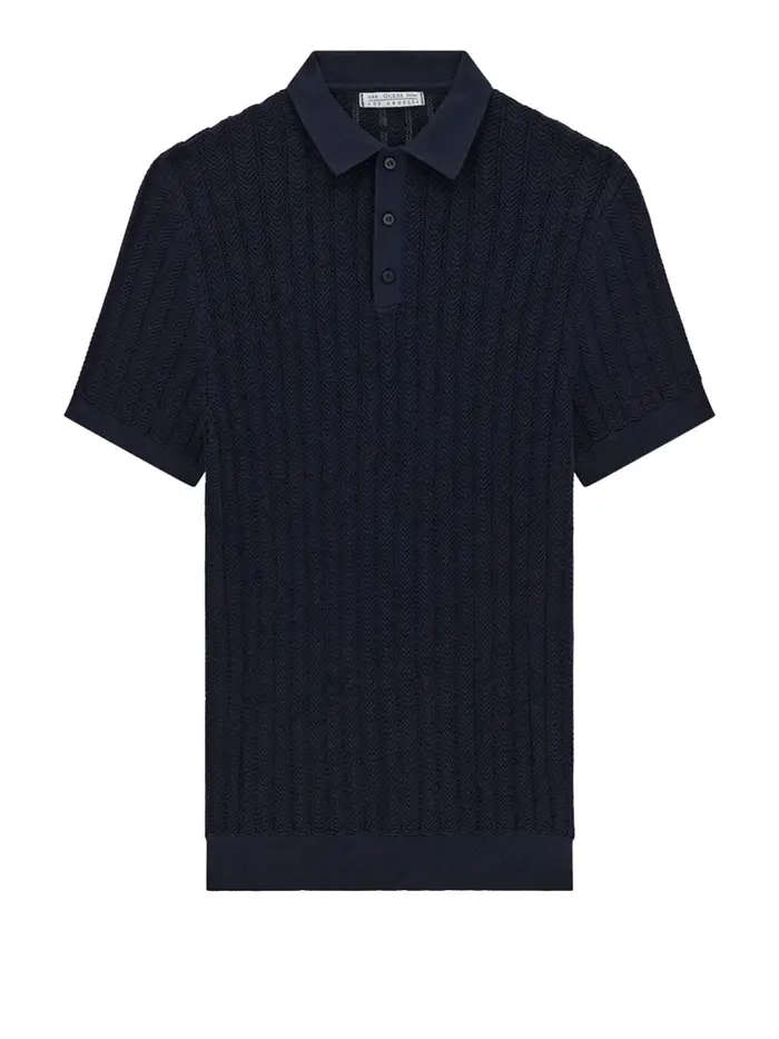 polo guess lonny da uomo - blu