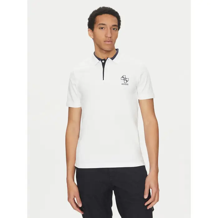 Polo M5GP60 K7O64 Bianco Slim Fit