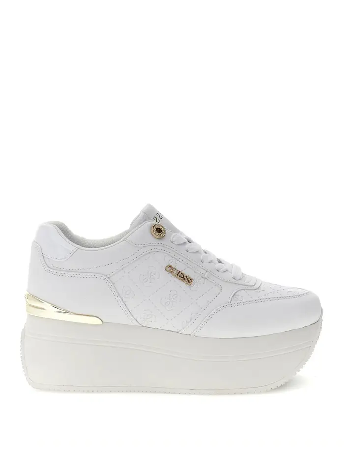 sneakers guess camrio10 da donna - bianco