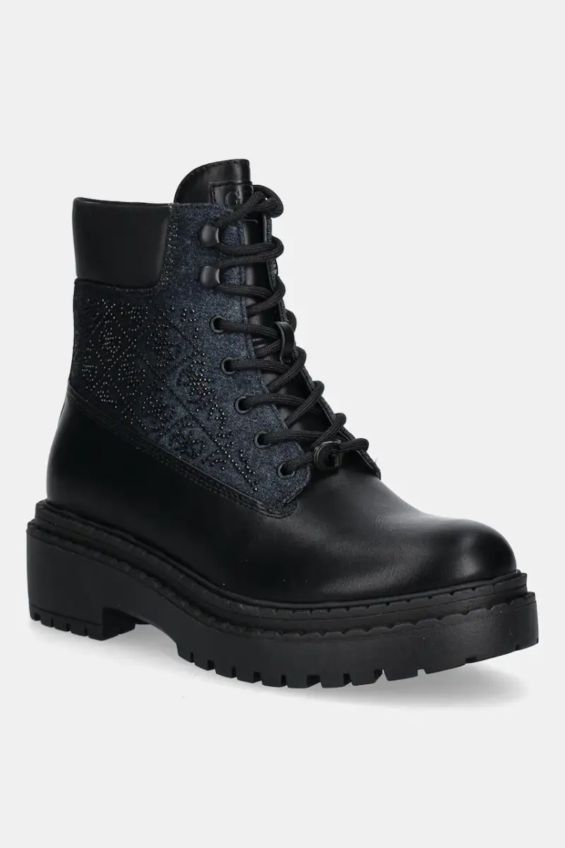 Guess stivali da motociclista LEADSH donna colore nero FLTLDS DEN10