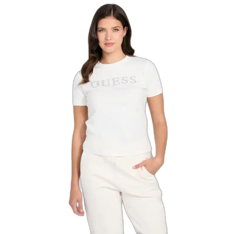 Guess T-shirt V6RI20 J1314 Bianco Regular Fit