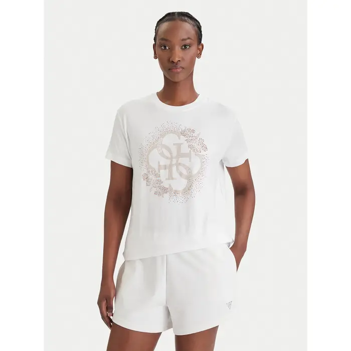 T-shirt E6GI01 K68D2 Bianco Regular Fit