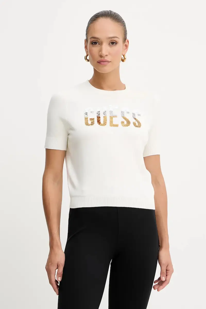 Guess T-shirt Donna Beige 2519926
