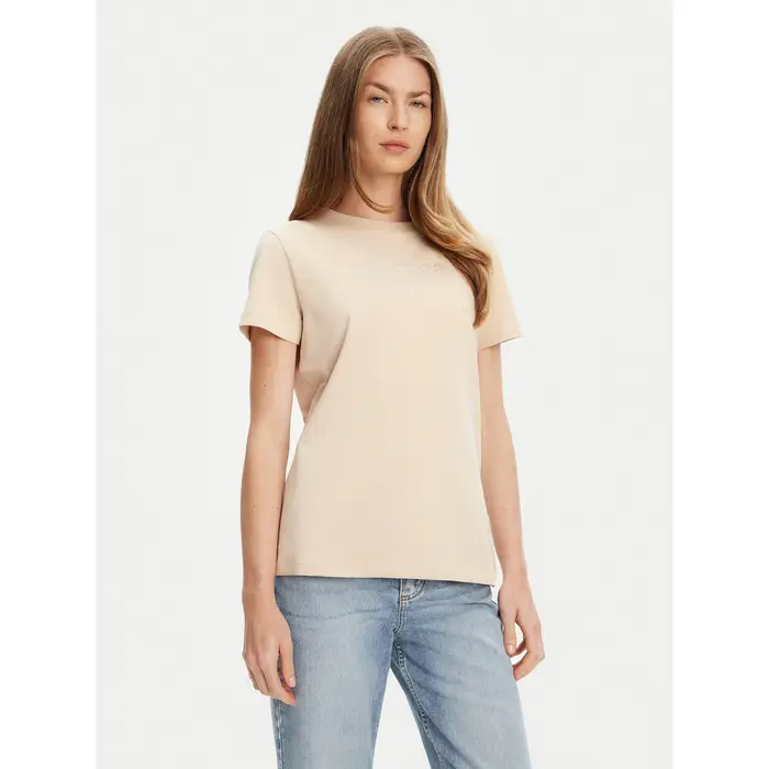 T-shirt V3BI11 J1314 Beige Regular Fit