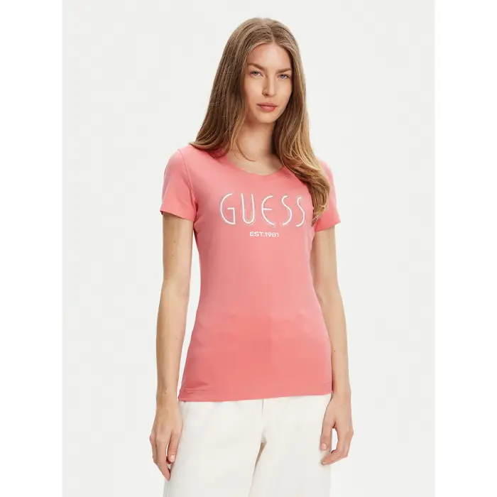 T-shirt W5YI05 J1314 Rosa Regular Fit