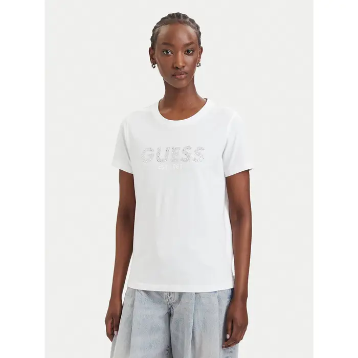 Guess T-shirt W6GI15 K3035 Bianco Regular Fit