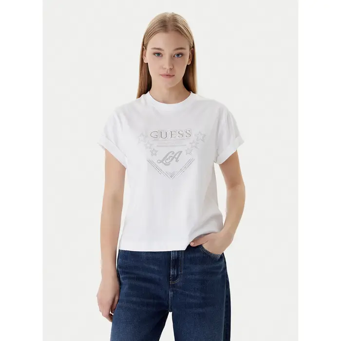 Guess T-shirt W6RI30 I3Z14 Bianco Regular Fit