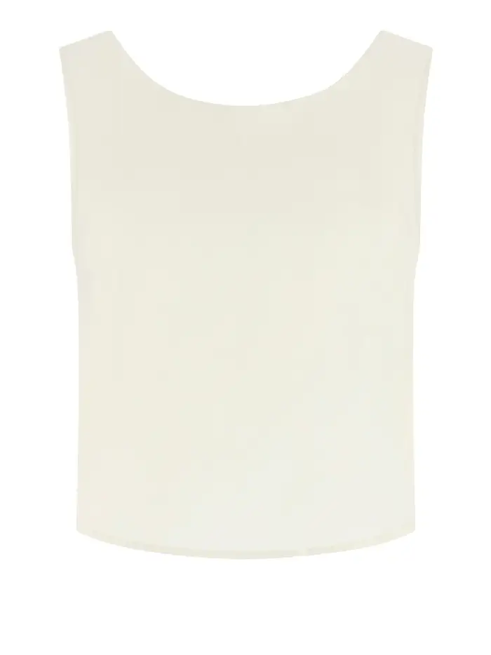 top guess zoe leaf da donna - avorio