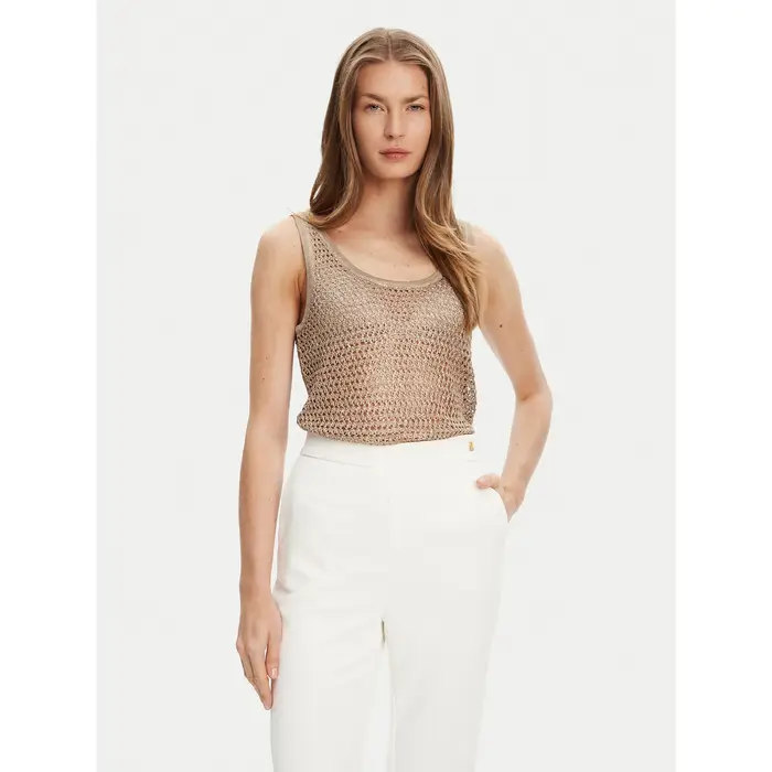 Top W5YR29 Z37G0 Beige Regular Fit