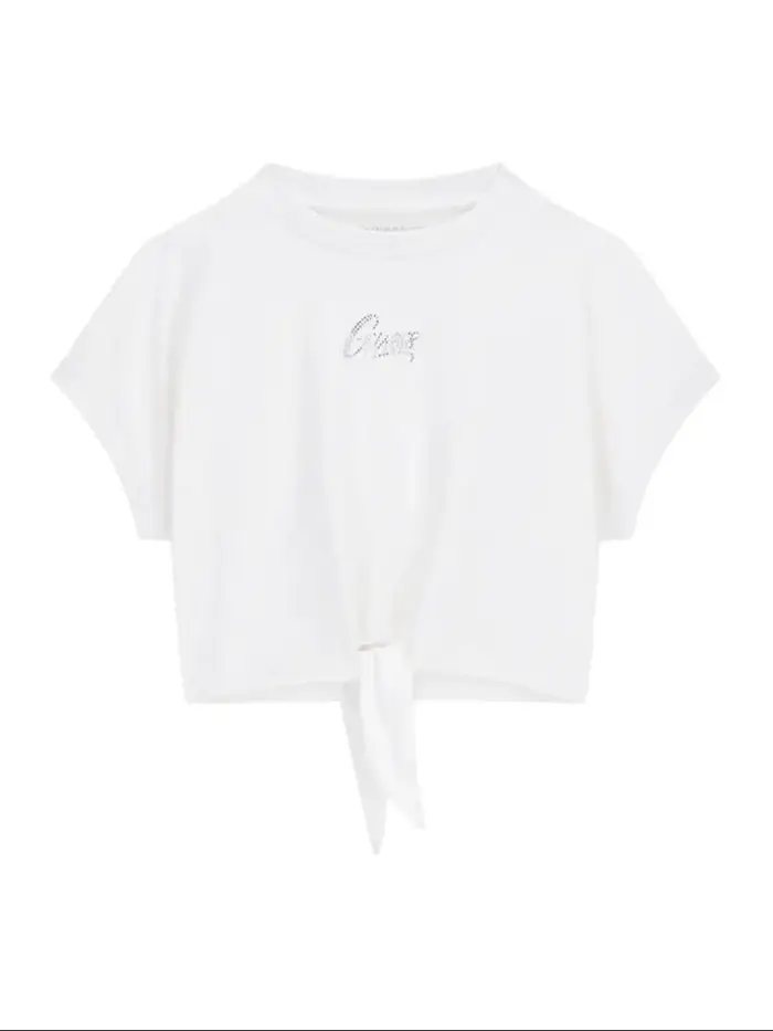 Guess tshirt bianca bambina con logo