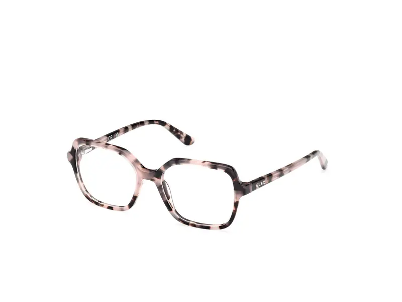 Guess Unisex GU50164 074 Montature da vista Acetato Rosa Squadrata Normale