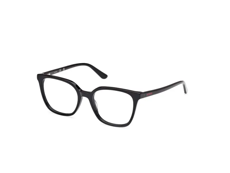 Guess Unisex GU50165 001 Montature da vista Acetato Nero Squadrata Normale