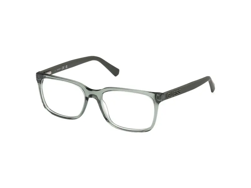 Guess Uomo GU50187 093 Montature da vista Acetato Verde Squadrata Normale