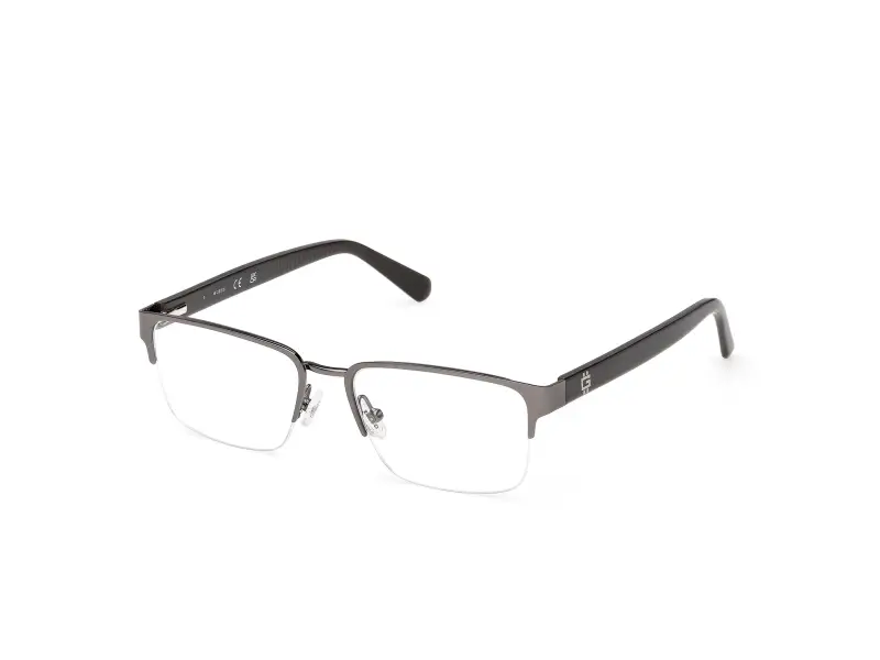 Guess Uomo GU50326 009 Montature da vista Metallo Canna di fucile Squadrata Normale