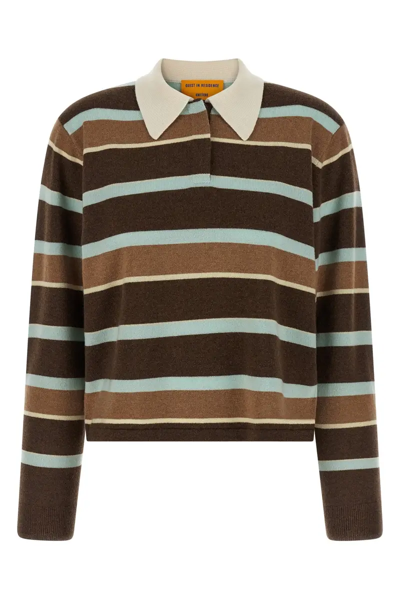 GUEST IN RESIDENCE Maglione 'Cropped Stripe Rugby' Multi