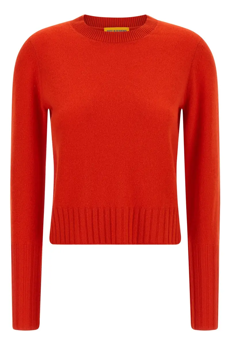 GUEST IN RESIDENCE Maglione 'Shrunken Crew' Rosso